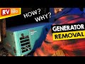 REMOVE ONAN GENERATOR from RV to CREATE MORE STORAGE - DIY