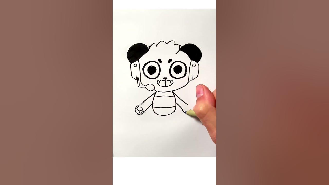 Combo Panda Drawing in 60 Seconds #combopanda #drawing - YouTube