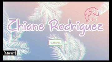 My Youtube Intro and Outro *FIRST VIDEO* ♥️♥️|Zhiane Rodriguez