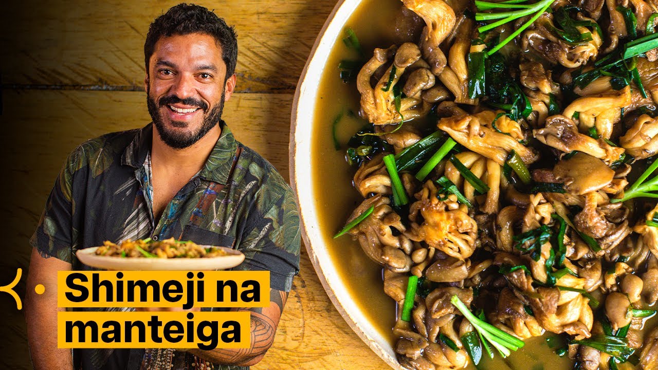 Como fazer shimeji na manteiga com shoyu e cebolinha - Na Cozinha