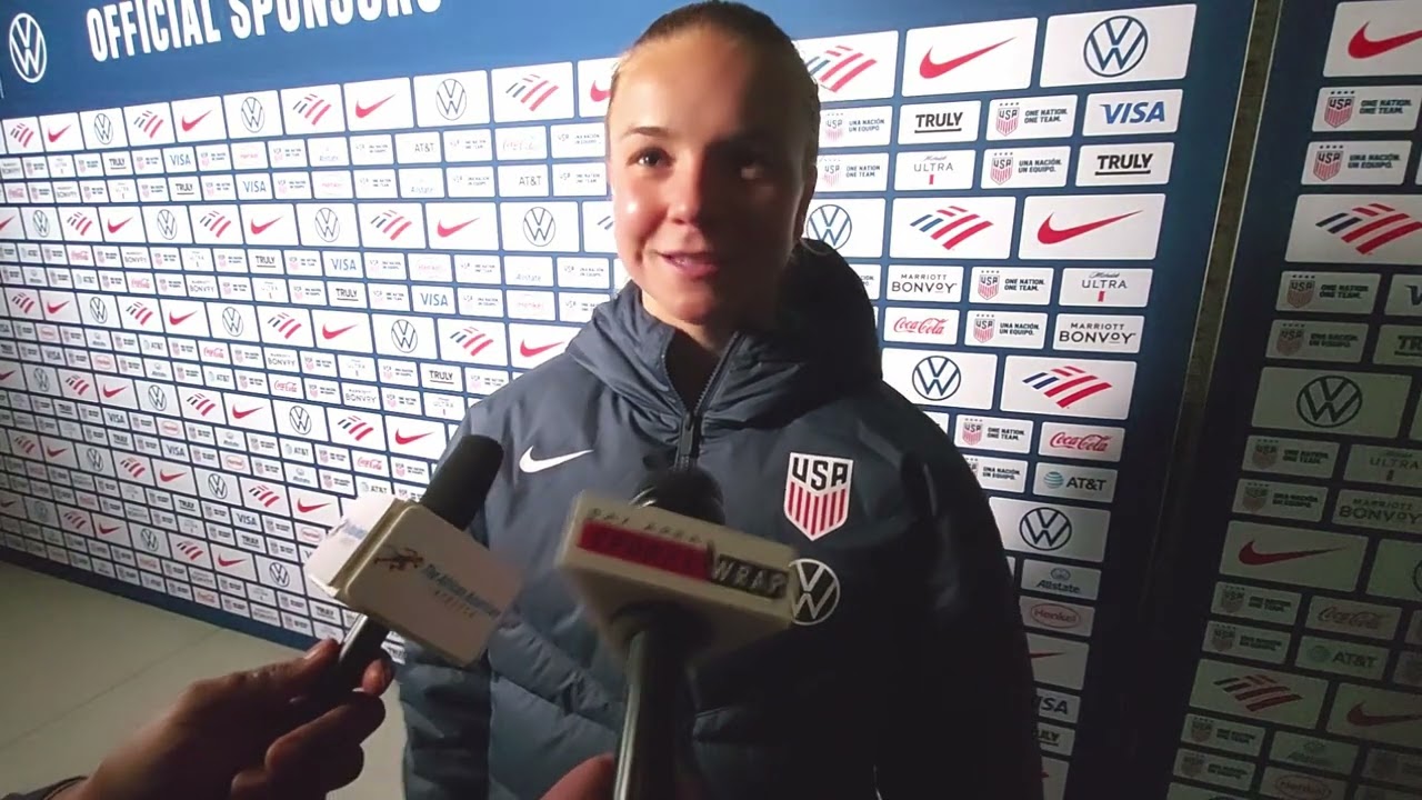 Claire Hutton Post Match - |USWNT vs Brazil| International Friendly| 4.8.25