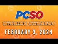 P33M Jackpot Grand Lotto 6/55, 2D, 3D, 6D, and Lotto 6/42 | February 3, 2024