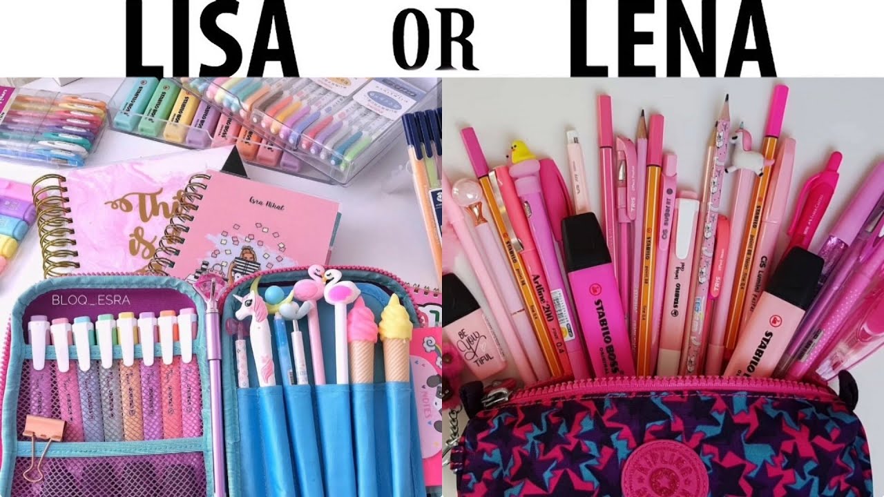 LISA OR LENA 💖 #47 ~School Supplies🎒 📏 📙
