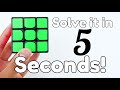How to Solve a Rubik's Cube in 5 Seconds! (EASY)