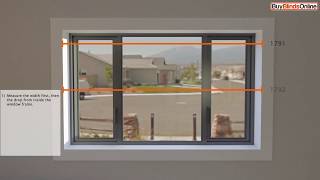How To Measure - Recess Fit Blind