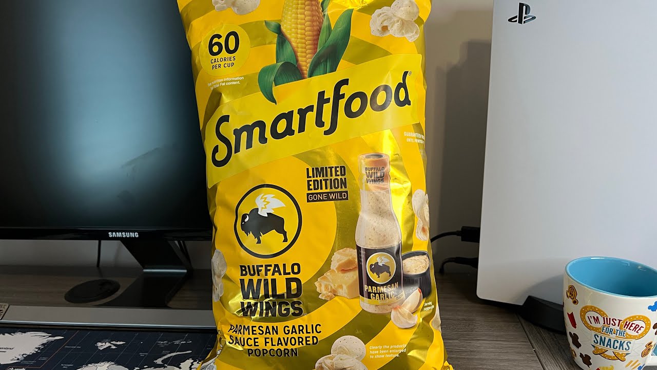 Smartfood Popcorn! Buffalo Wild Wings Limited Edition Parmesan Garlic