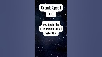 The Cosmic Speed Limit Unveiled