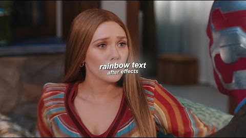 rainbow text in after effects (s_textureflux)