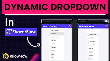 Dynamic Dropdown in Flutter Flow | No Code Development