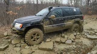 Jeep Grand Cherokee WJ 4.7 V8 H.O. Hard Off Road in Mud