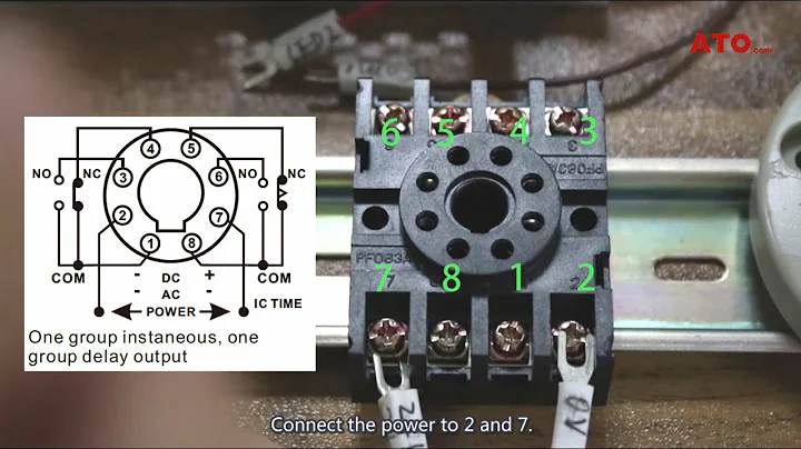 How to connect and set analog timer relay