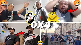 REAÇÕES VASCAINAS E CHORO AO VIVO- VASCO 0X4 CRICIÚMA - BRASILEIRÃO 2024- VAMOS RIR KKKKK