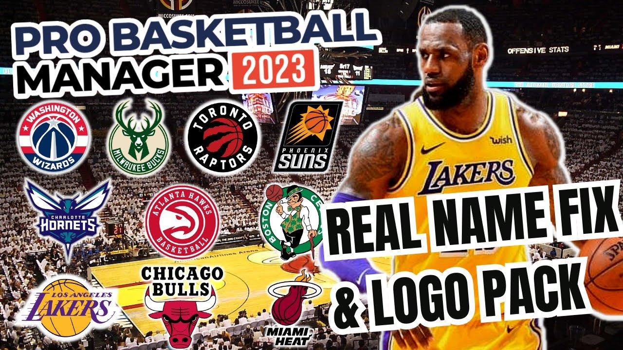 PBM23 Real Name Fix How to get NBA and EuroLeague teams, logos and player faces Pro Basketball Manager