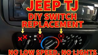 Jeep TJ Heat Ventilation  and A/C Controls Replacement | This Old TJ