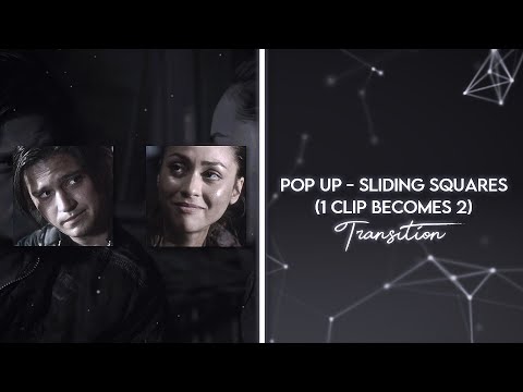 Pop up - Sliding Squares (1 Clip becomes 2) Transition | Vegas Pro Tutorial