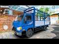 TRANSPORTING PIXAR CARS & FRUITS WITH COLORED & JOHN DEERE vs CLAAS vs TRACTORS - BeamNG.drive