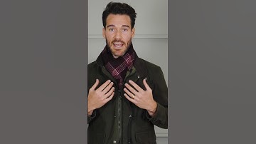 How to Tie a Scarf - The Parisian Knot  #menswear #mensaccessories #fashion