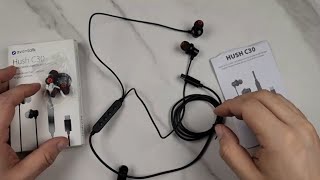 Hush C30 ANC Active Noise Canceling USB C Wired Earbuds with Microphone No Charging Required Review