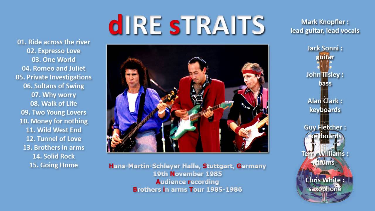 dire straits tour dates 1985