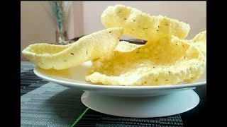 চালের গুরার পাপোর বা পাপোঁর Chaler gurar papor Rice Flour Papad Khichiya Papad