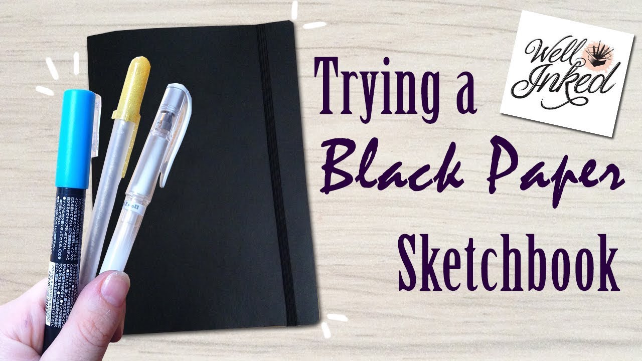 Trying out a Black Paper Sketchbook: Well Inked Art Supplies Box