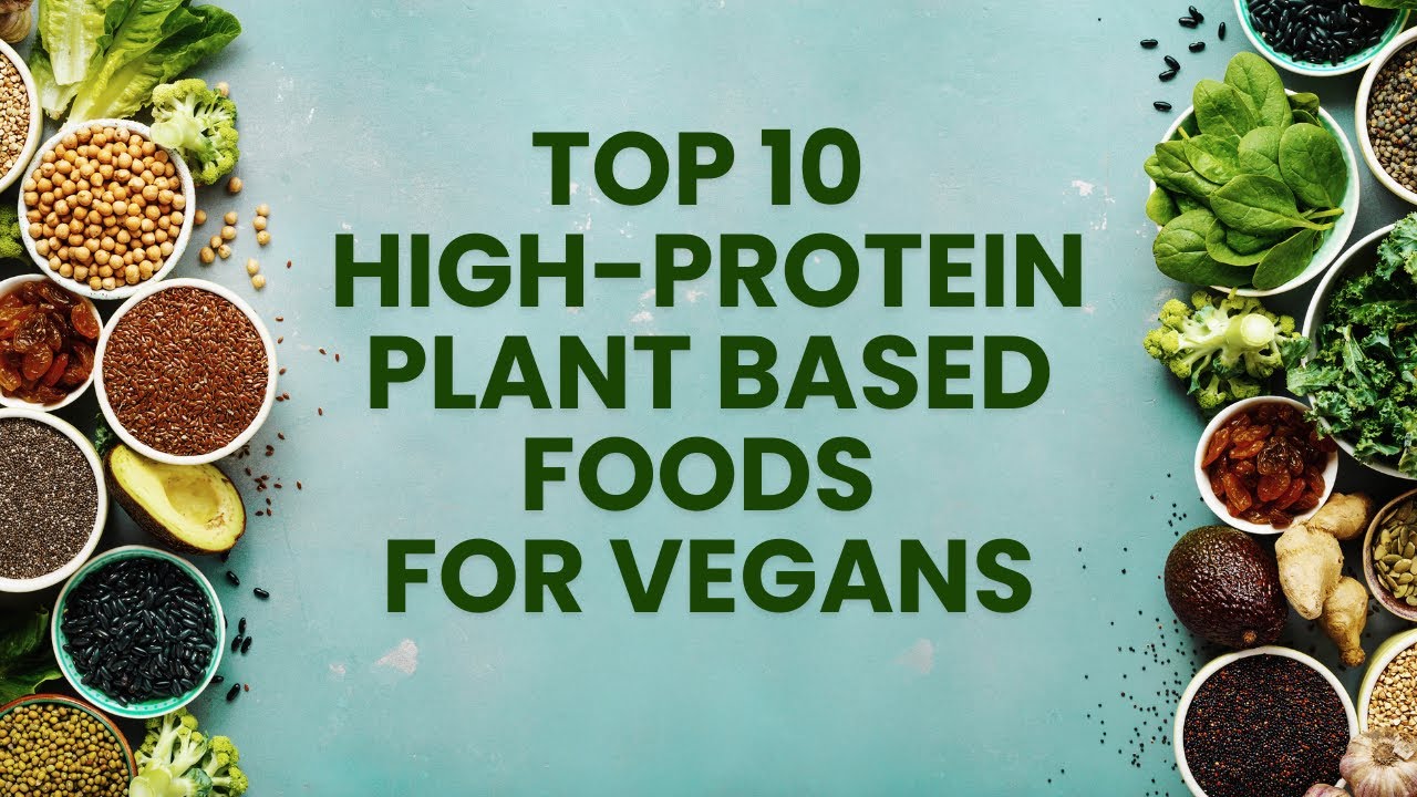 Top 10 High Protein Plant Based Foods For Vegans - YouTube