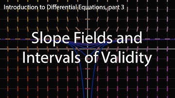 Slope Fields and Intervals of Validity | Intro to Diff Eq