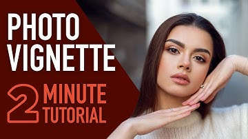 How to Create a Photo Vignette in Your Photos Using Photoshop CC #2MinuteTutorial