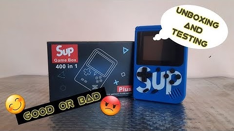 🎮 Unboxing - SUP Game Box 400 in 1   Best Video Games Review in Hindi