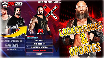 WWE 2K20 RUMORS: LOCKER CODES, MENU SCREEN & MONTHLY UPDATES
