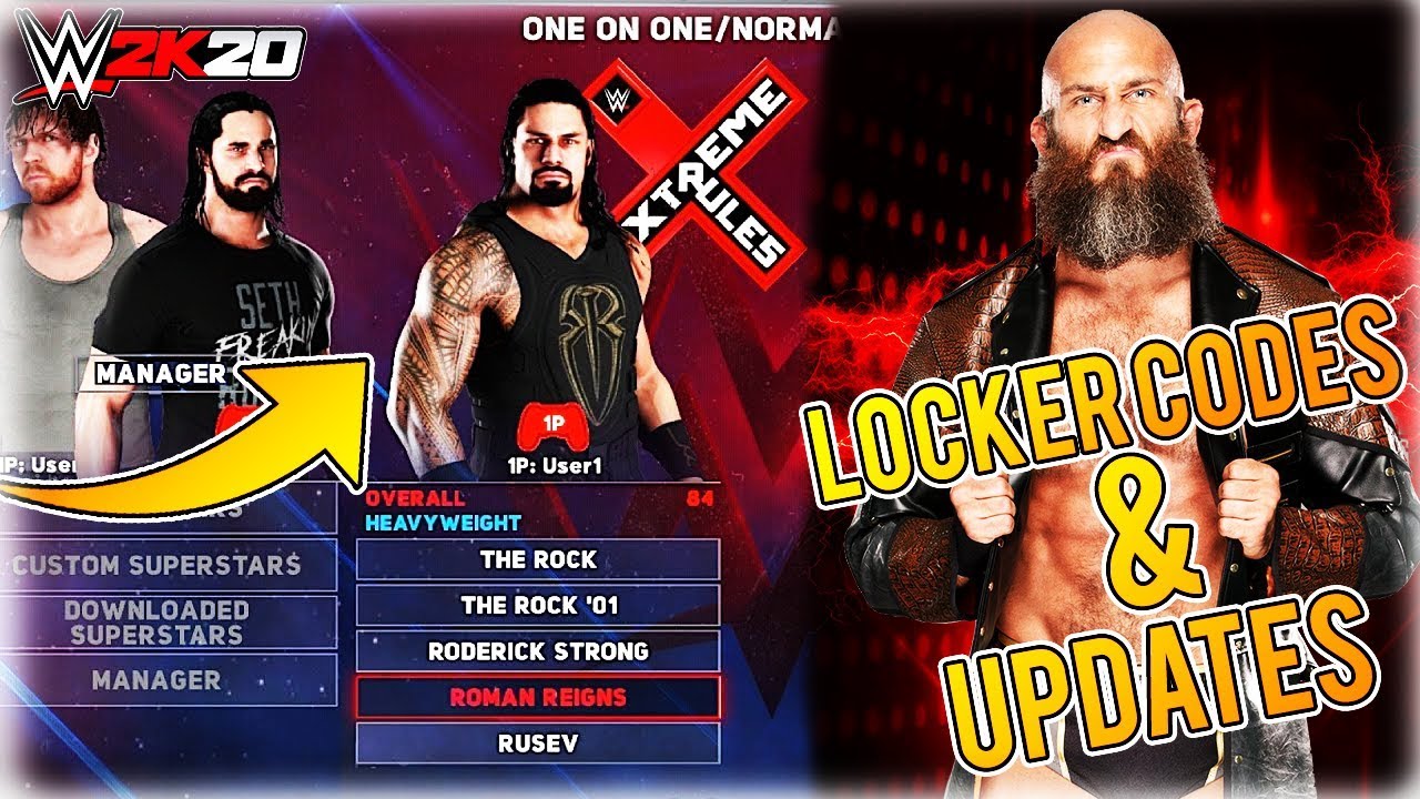 locker codes for wwe 2k battlegrounds