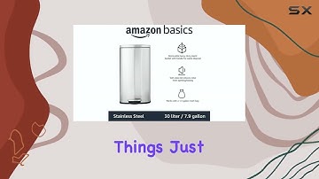 Amazon Basics 7.9-Gallon Foot Pedal Trash Can – Best Odor-Locking Bin for Any Room