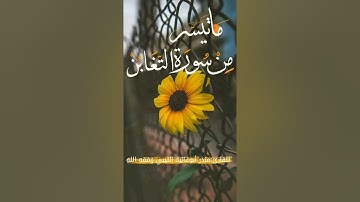 ما تيسر من سورة التغابن بصوت القارئ منذر أبو غالية الليبي