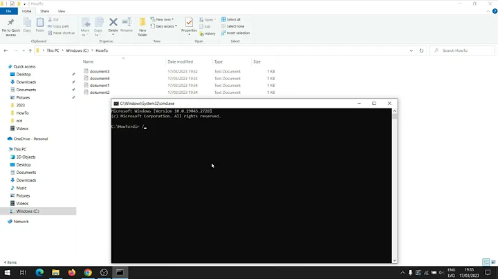 How to Get All Filenames in a Folder with CMD