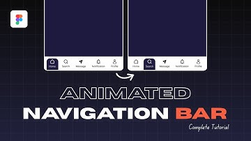 Animated Navigation Bar in Figma | Step-by-Step Prototyping Tutorial for Mobile App UI