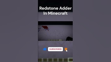 Redstone Adder In Minecraft #minecraft #redstone