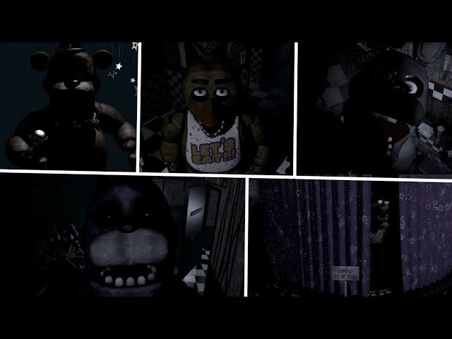 Five Nights at Freddy's 1 Animatronics hiatom by FrAnKK12 on