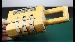 [LXG239] DIY Combination Password Lock using Cardboard