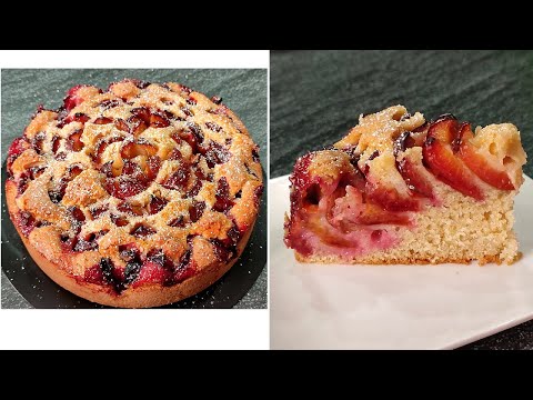 Пирог со Сливами ФЛАМЕНКО! Сочный, воздушный и ароматный! Очень Вкусно, Быстро и Недорого!