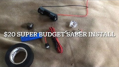 $20 super budget lightsaber electronics install