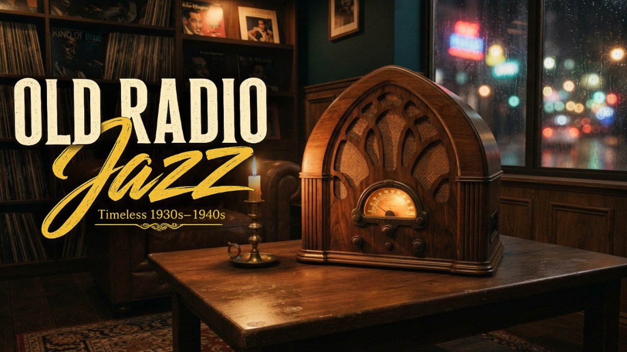 Vintage Jazz Radio 📻 Timeless 1930s & 1940s Jazz | Cozy Evening Music