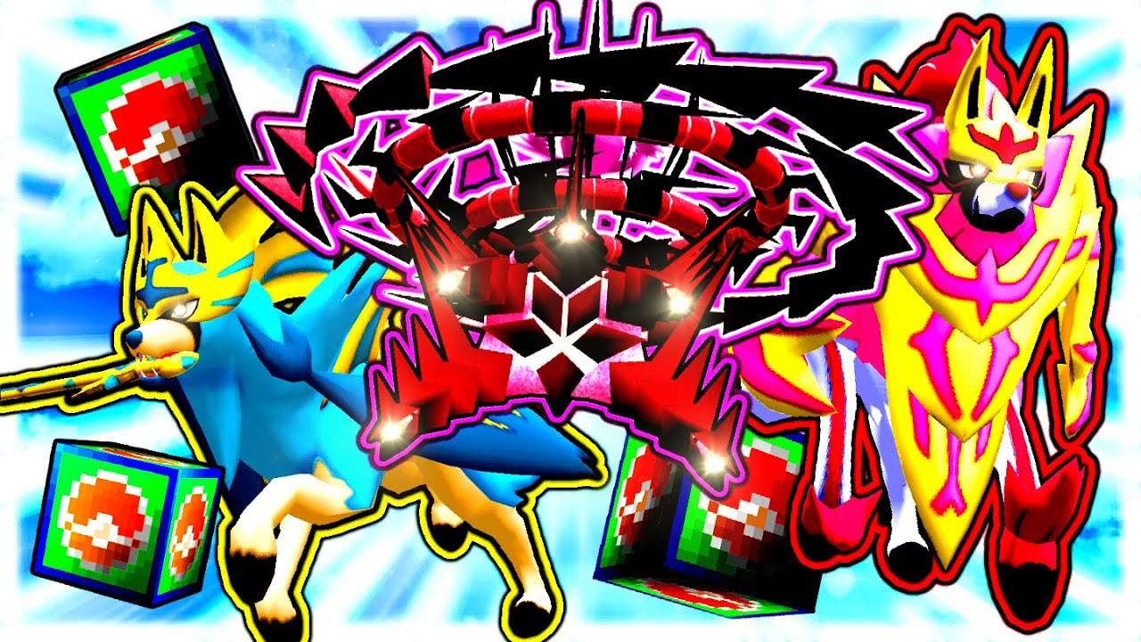 PIXELMON BATTLE FOR CROWNED FORM ZACIAN & ZAMAZENTA! (Minecraft