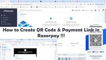 How to Create QR Code & Payment Link in Razorpay !!!