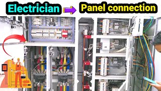 How does an electrician work in a panel? ।। Electrician to Panel work ।। Panel in Connection