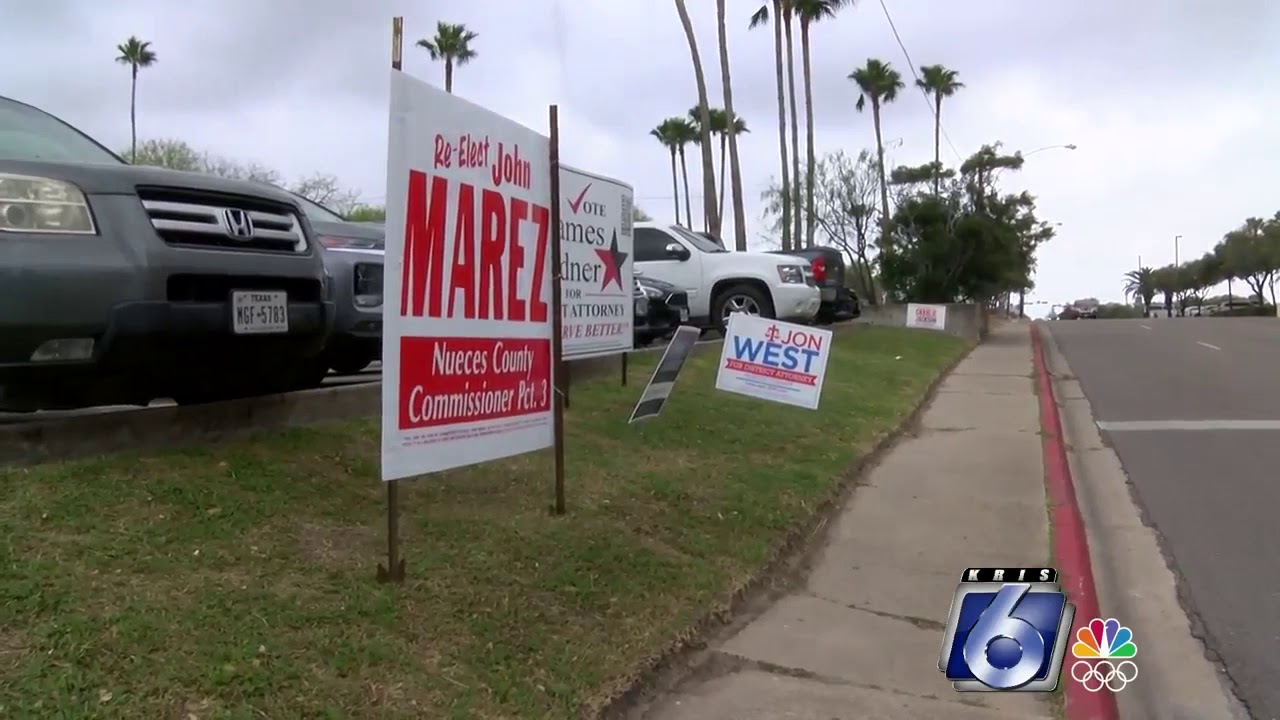Campaign signs taken down near poll locations YouTube