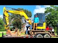 Digging Up A Septic Tank With A Yanmar Voi55 Mini Excavator!