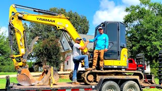 Digging Up A Septic Tank With A Yanmar Voi55 Mini Excavator!