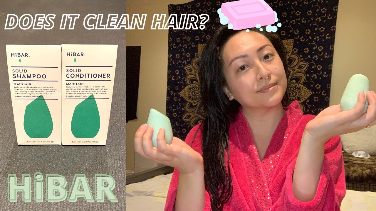 HiBAR SOLID SHAMPOO & CONDITIONER BAR REVIEW ZERO WASTE HAIR CARE