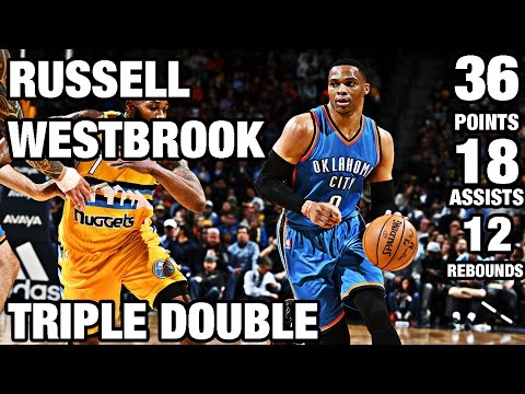 Russell Westbrook 6th Triple Double vs Denver | 11.25.16