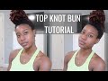 How To: Top Knot Bun on Medium Locs | Quick &amp; Easy Loc Tutorial